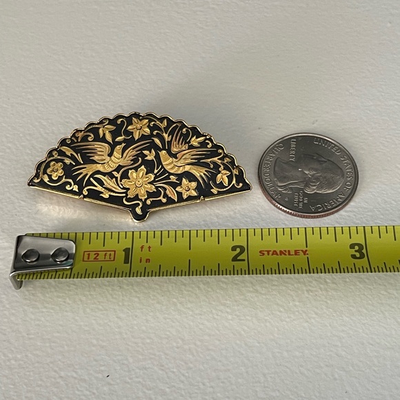 Vintage fan brooch - Picture 4 of 8